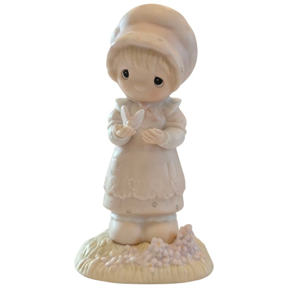 Precious Moments We Are God's Workmanship 1982 Jonathan & David Ceramic Figurine